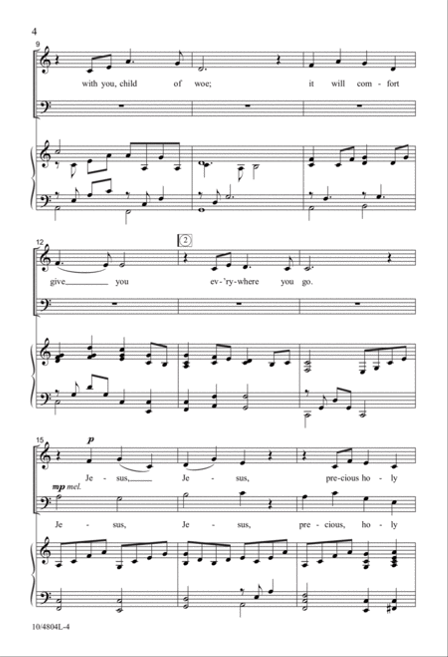 Take the Name of Jesus Take the Name of Jesus 4-Part scores gallery preview page 3