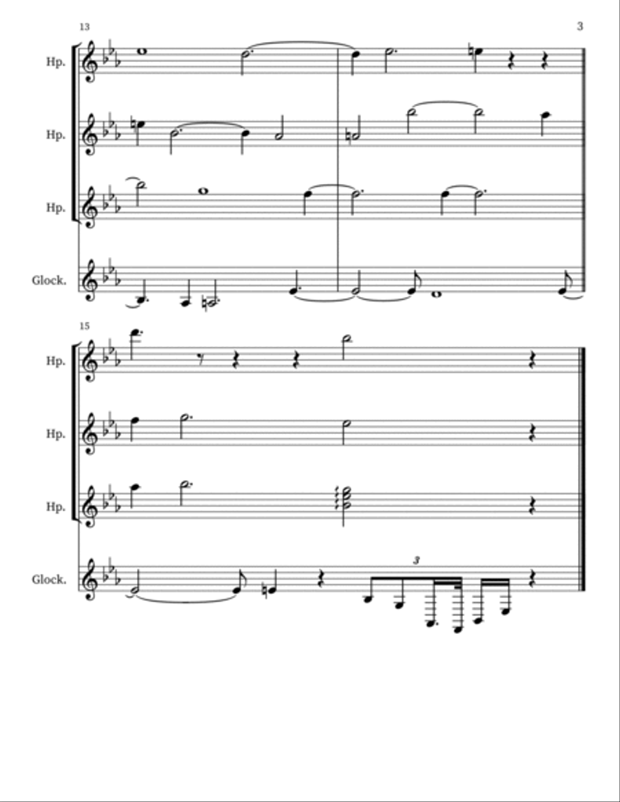 Z 140 for Harps & Glockenspiel Glockenspiel scores gallery preview page 3