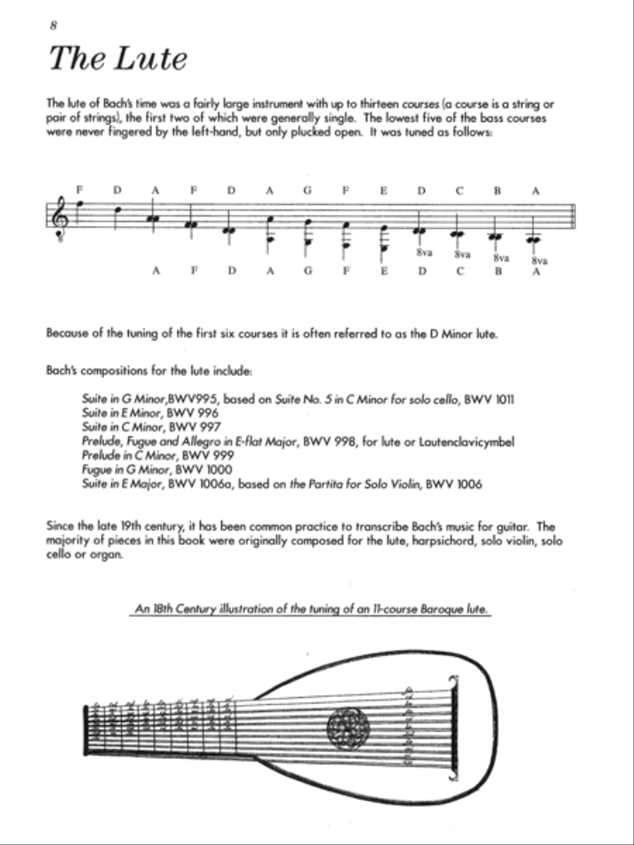 Bach for Guitar - Masters in Tab