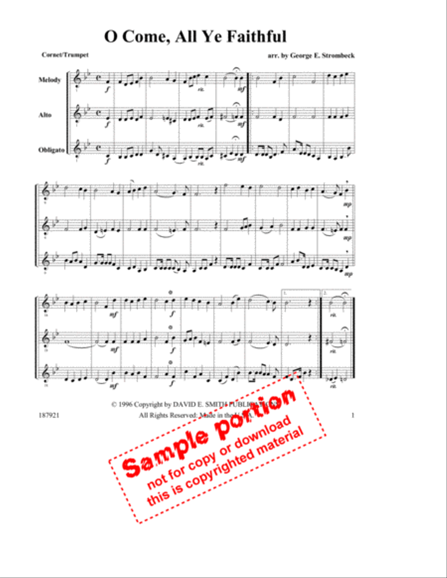 Hymns For Multiple Instruments- Vol. II, Bk7- Cornets Large Ensemble scores gallery preview page 2