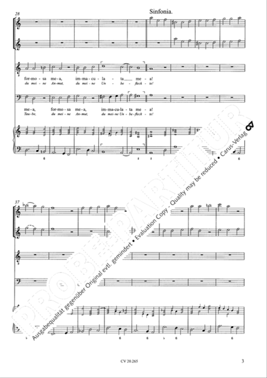 O quam tu pulchra es; Veni de Libano Score scores gallery preview page 4