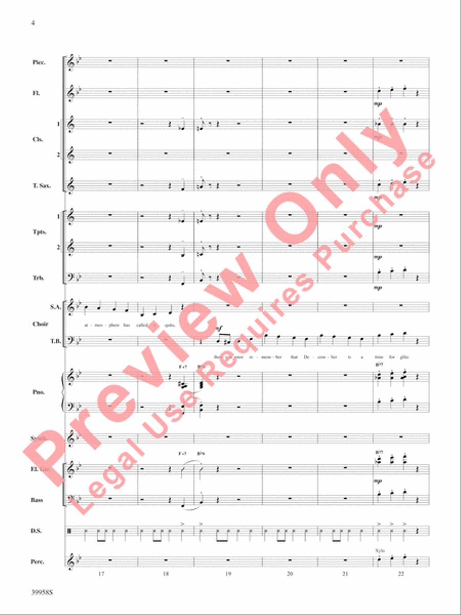 Elf: A Medley from the Broadway Musical Choir scores gallery preview page 5