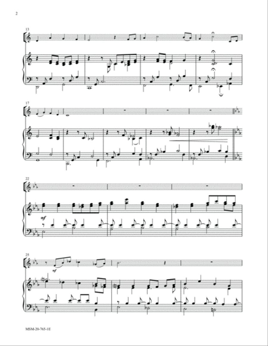 Savior, Like a Shepherd Lead Us Trumpet scores gallery preview page 2