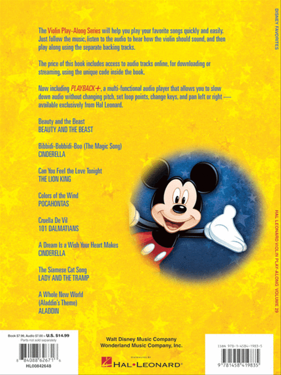 Disney Favorites Violin Solo scores gallery preview page 4