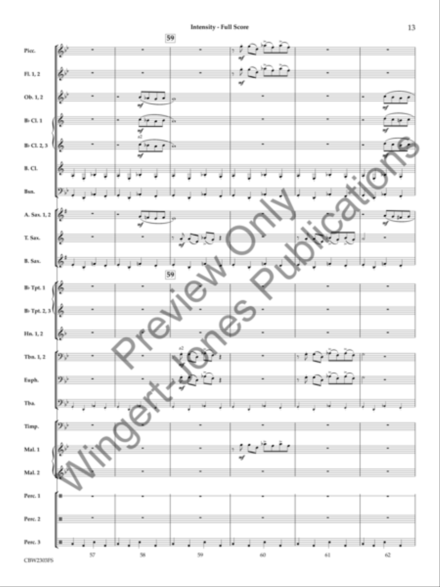 Intensity Concert Band scores gallery preview page 14