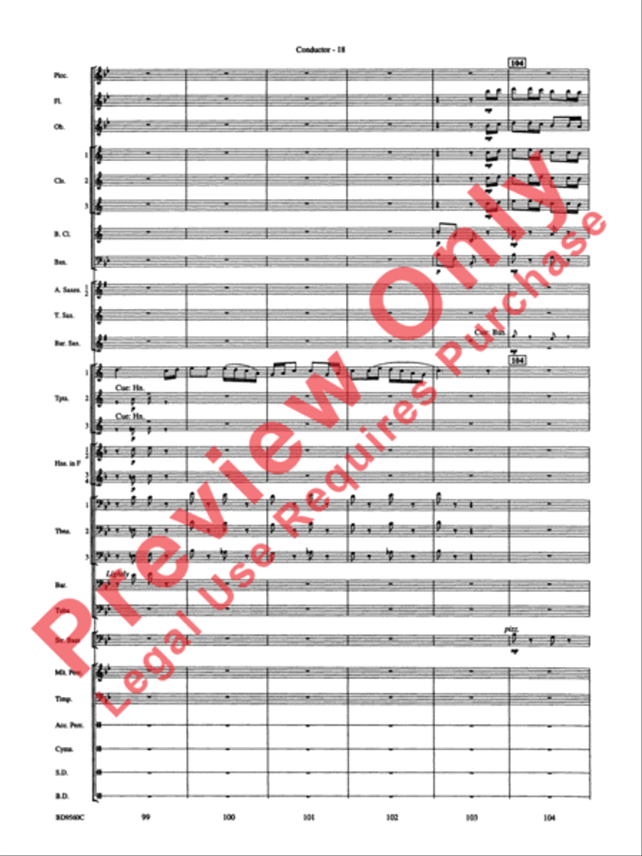 Waterdance Concert Band scores gallery preview page 20