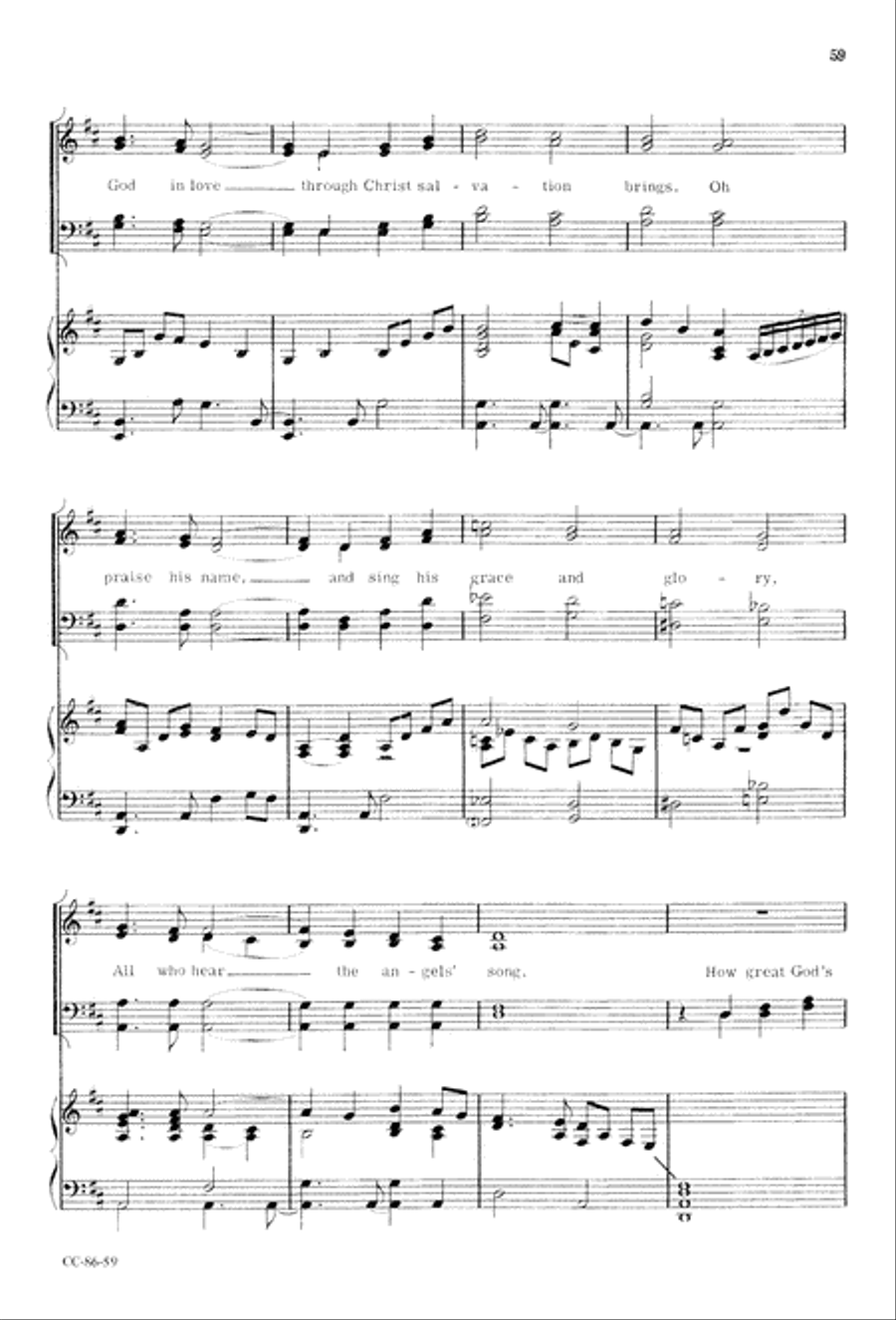 Angels' Song Angels' Song 4-Part scores gallery preview page 61