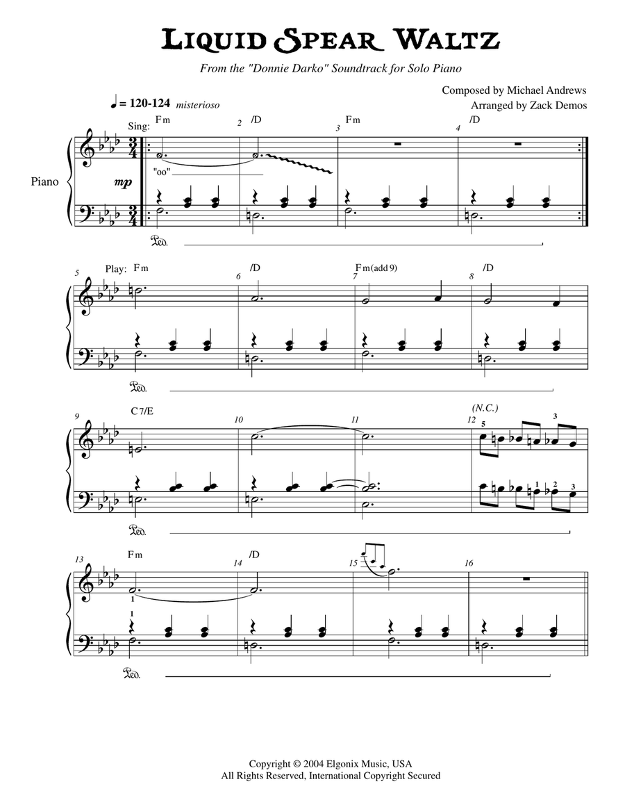 Liquid Spear Waltz Liquid Spear Waltz Piano Solo scores gallery preview page 2