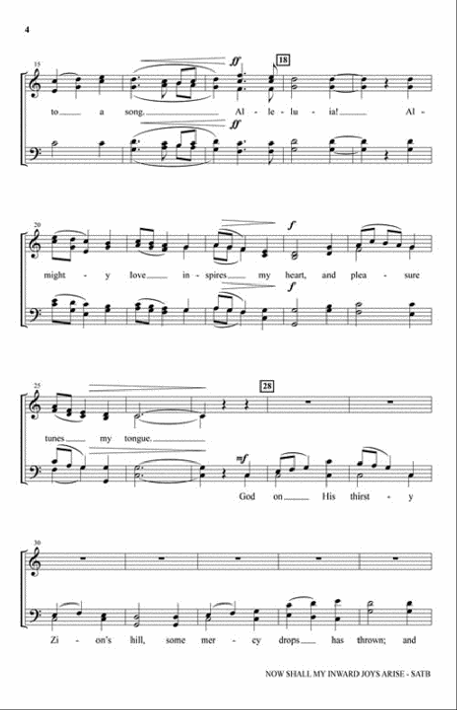 Now Shall My Inward Joys Arise 4-Part scores gallery preview page 3
