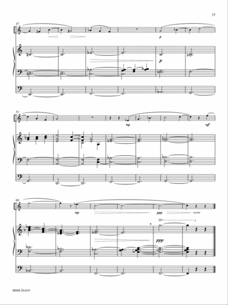 Lament (Organ Accompaniment Version) Organ scores gallery preview page 4