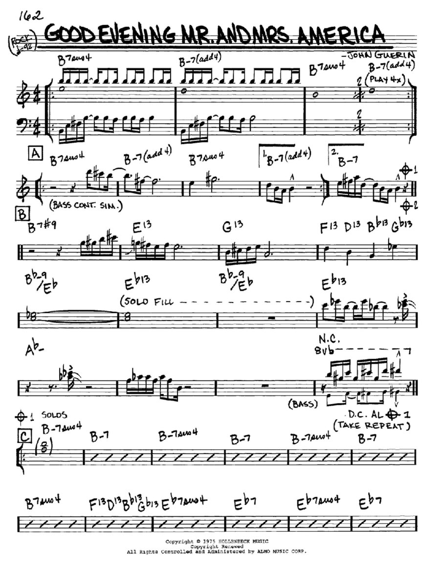 Good Evening Mr. And Mrs. America Piano scores gallery preview page 1