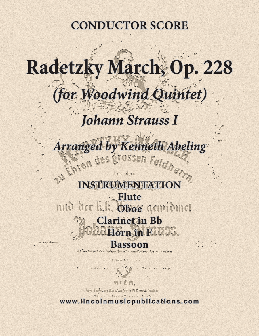 Radetzky March (for Woodwind Quintet) Woodwind Quintet scores gallery preview page 1