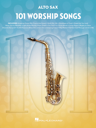 Book cover for 101 Worship Songs for Alto Sax