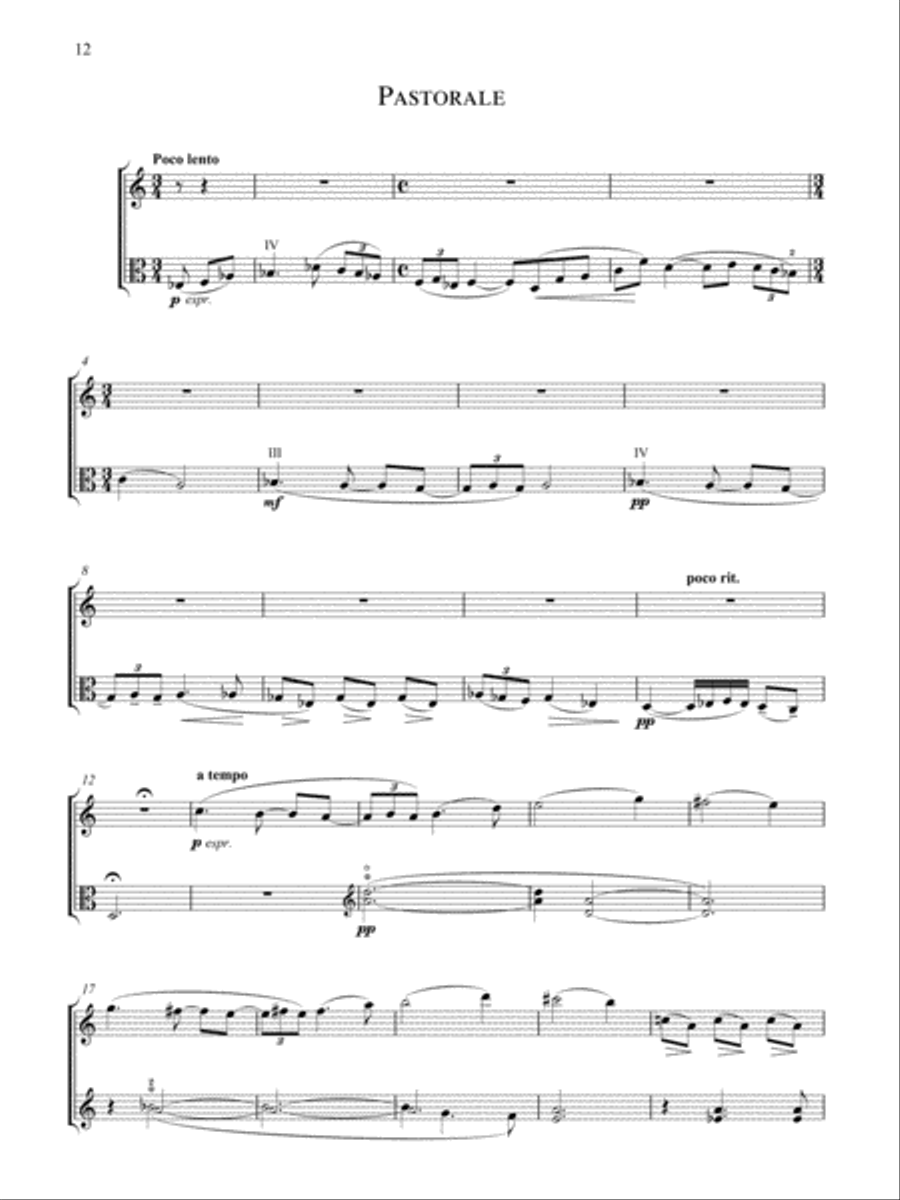 Prelude, Allegro, and Pastorale Clarinet scores gallery preview page 4