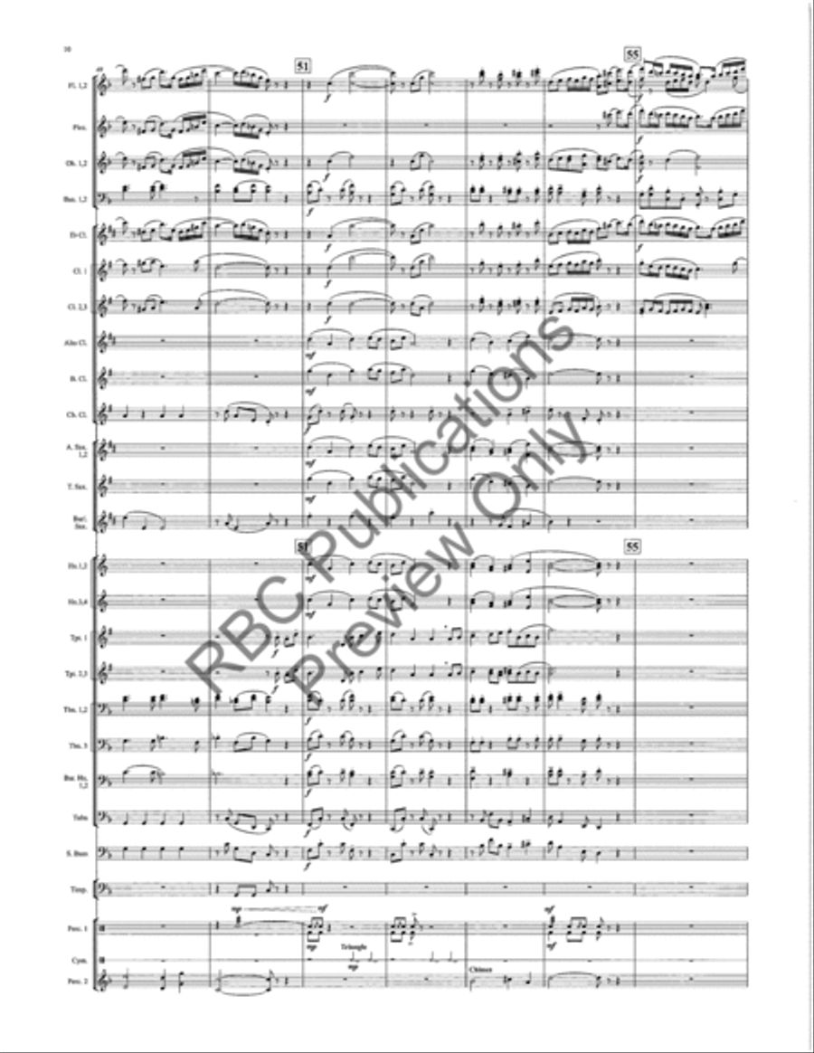 Honor And Glory Honor And Glory Concert Band scores gallery preview page 11