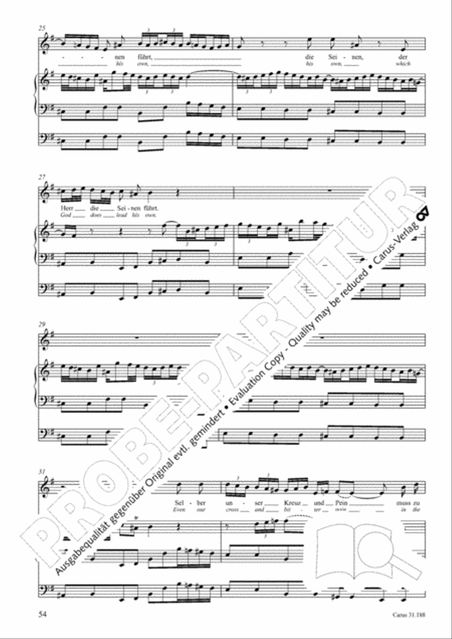 I have placed all my confidence (Ich habe meine Zuversicht) 4-Part scores gallery preview page 55