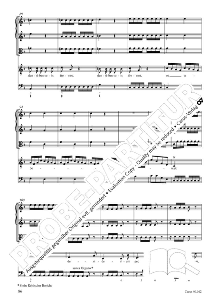 Beatus vir (How blest is he) Psalm 111 4-Part scores gallery preview page 87