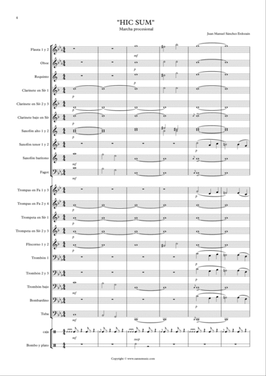 Hic sum Marching Band scores gallery preview page 4