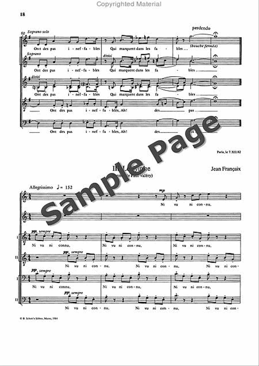 3 Poemes of Paul Valery SSAATTBB scores gallery preview page 19
