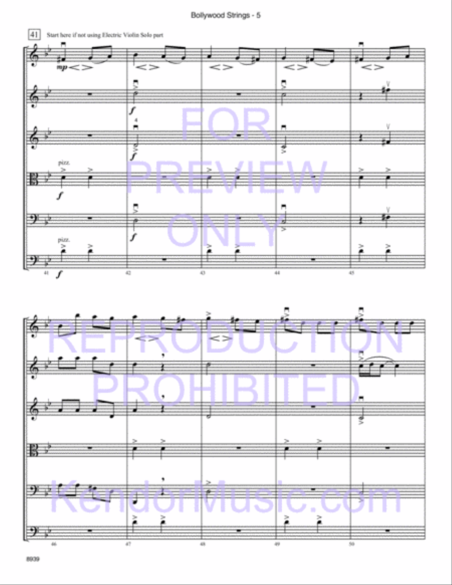 Bollywood Strings (Junior Edition) String Orchestra scores gallery preview page 6
