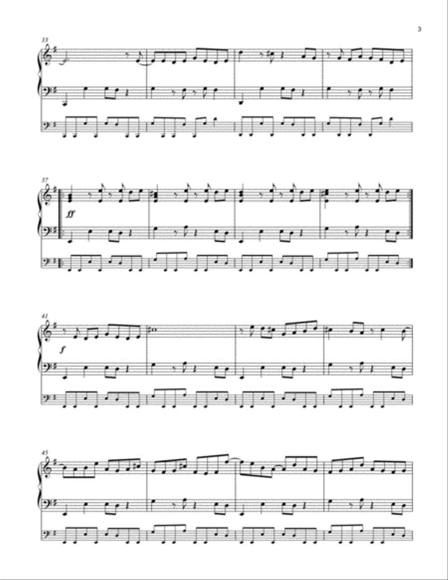 Knock You Down !! (DELTARUNE Chapter 2 - Piano Sheet Music) Easy Piano scores gallery preview page 4