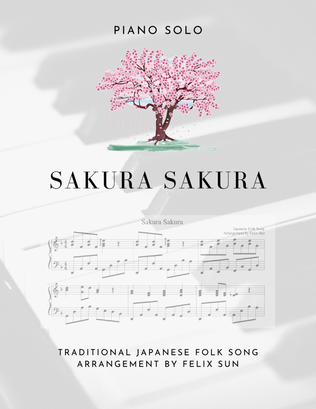 Book cover for Sakura Sakura (Piano Solo) - Japanese Folk Song