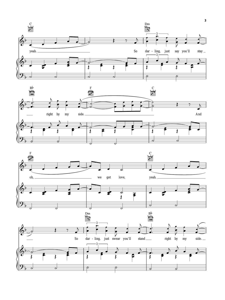 Be My Forever Be My Forever Piano, Vocal, Guitar scores gallery preview page 3