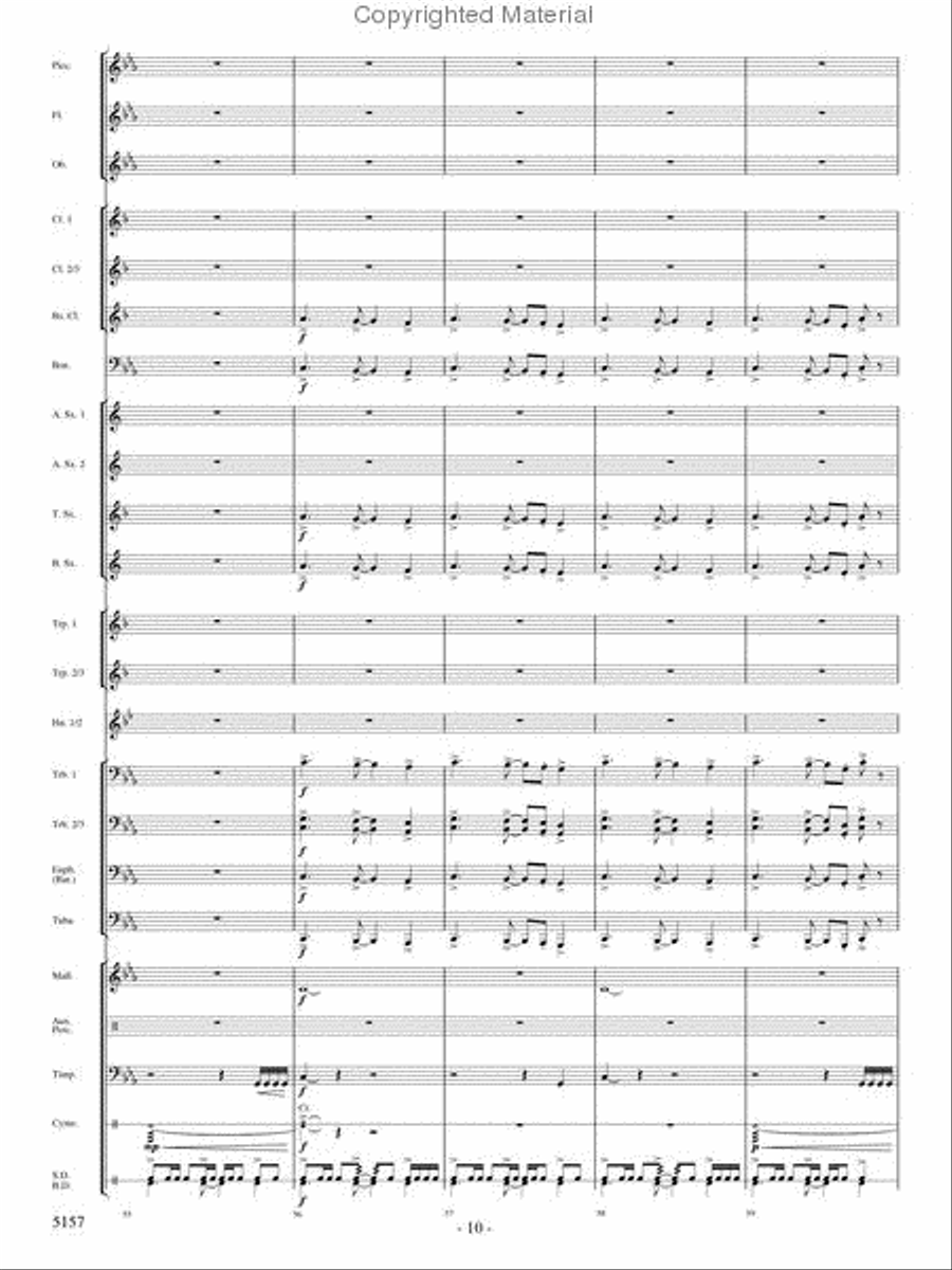 Fate of the Gods Concert Band scores gallery preview page 9
