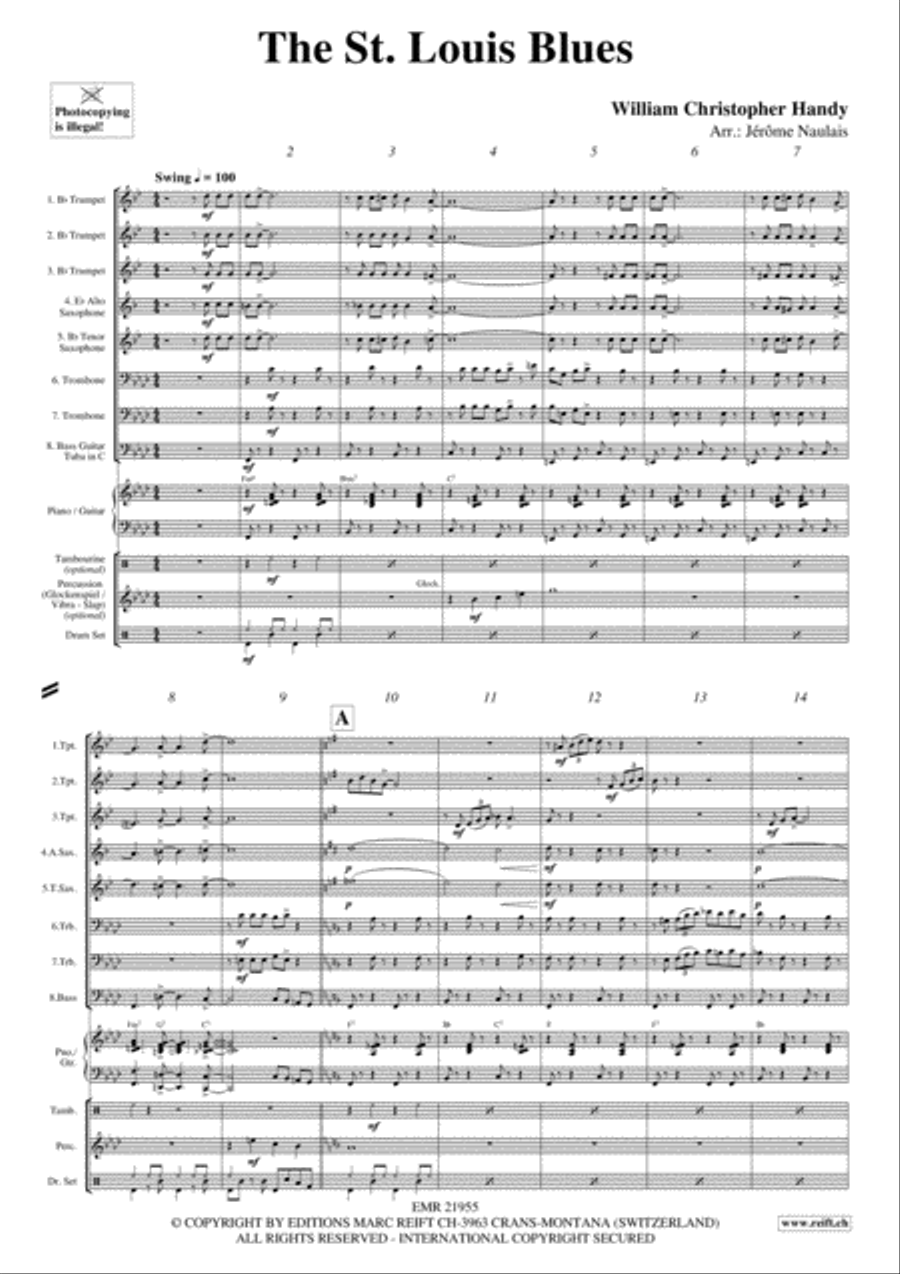 The St. Louis Blues Saxophone scores gallery preview page 3