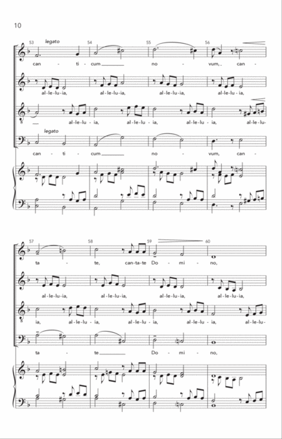 Alleluia, Cantate Domino Alleluia, Cantate Domino Divisi scores gallery preview page 9