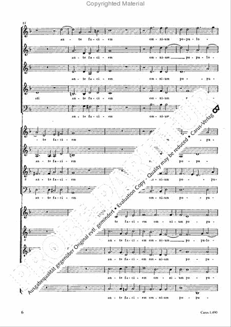 Nunc dimittis servum 4-Part scores gallery preview page 7