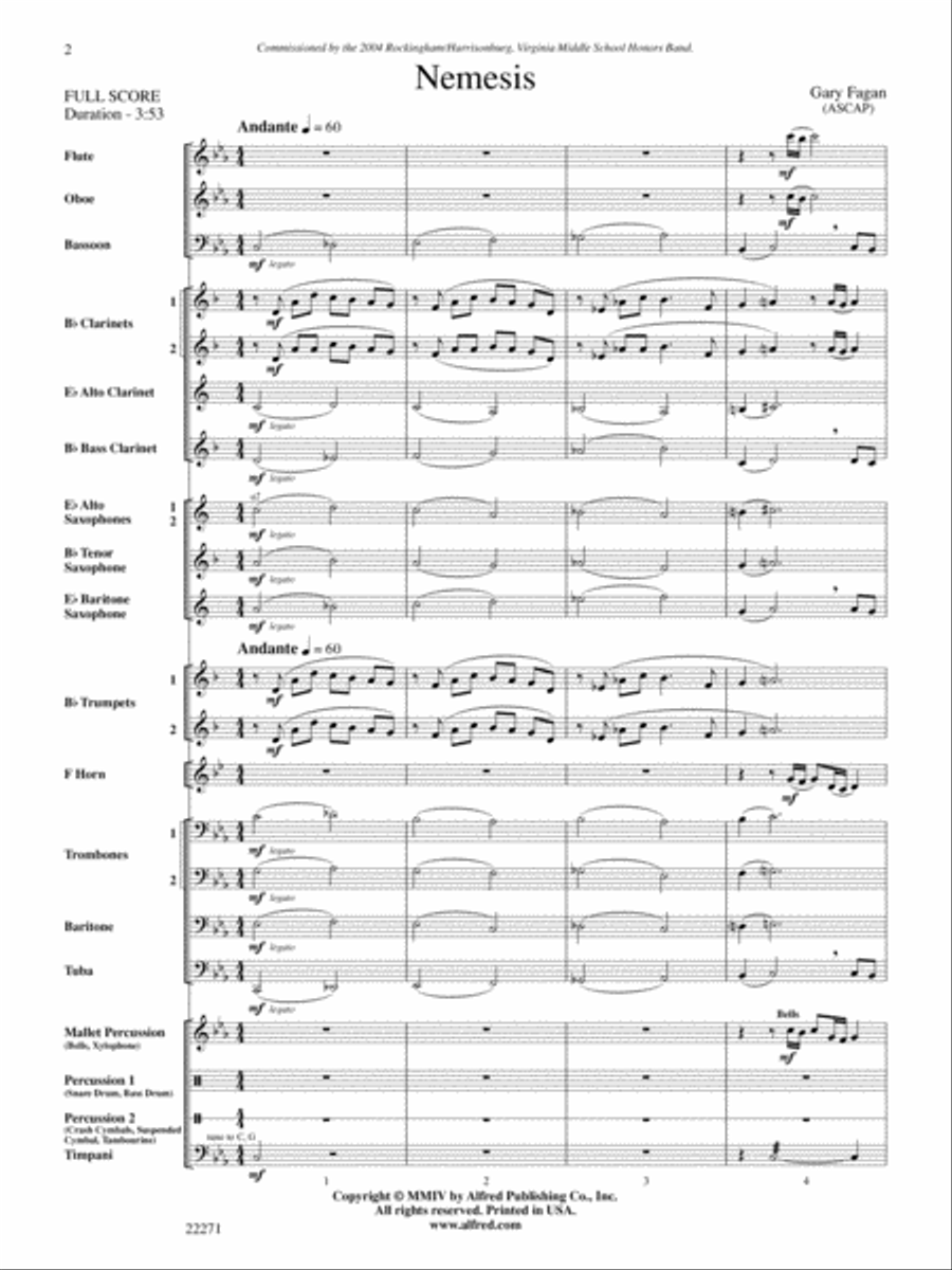 Nemesis: Score Concert Band scores gallery preview page 2