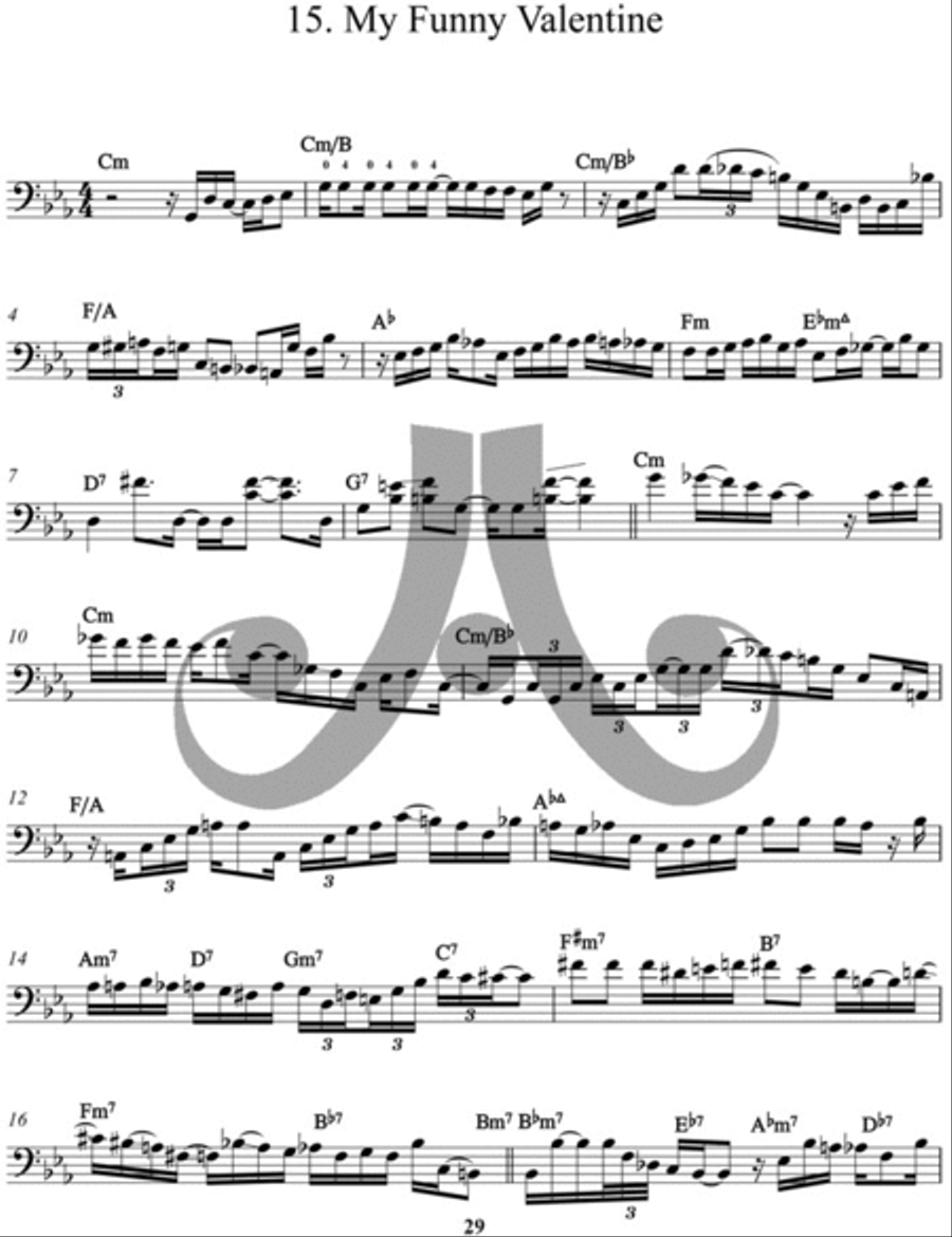 Ron Carter Bass Solos Double Bass scores gallery preview page 4