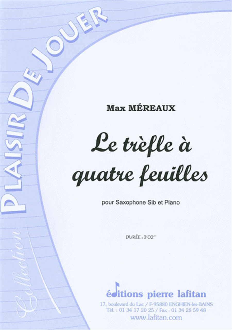 Le Trèfle a Quatre Feuilles Tenor Saxophone scores gallery preview page 1