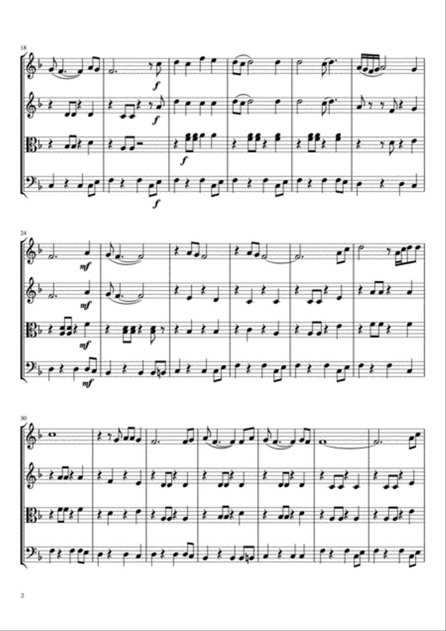 Stand By Me Stand By Me String Quartet scores gallery preview page 3