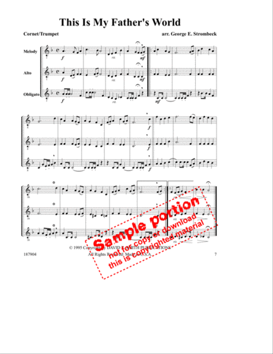 Hymns For Multiple Instruments- Vol. I, Bk7- Cornets Large Ensemble scores gallery preview page 2