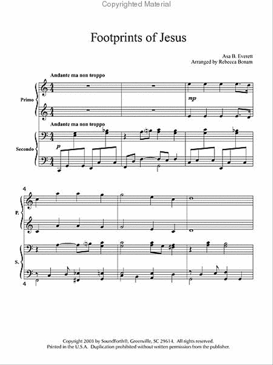 Beulah Land Beulah Land 1 Piano, 4-Hands scores gallery preview page 2