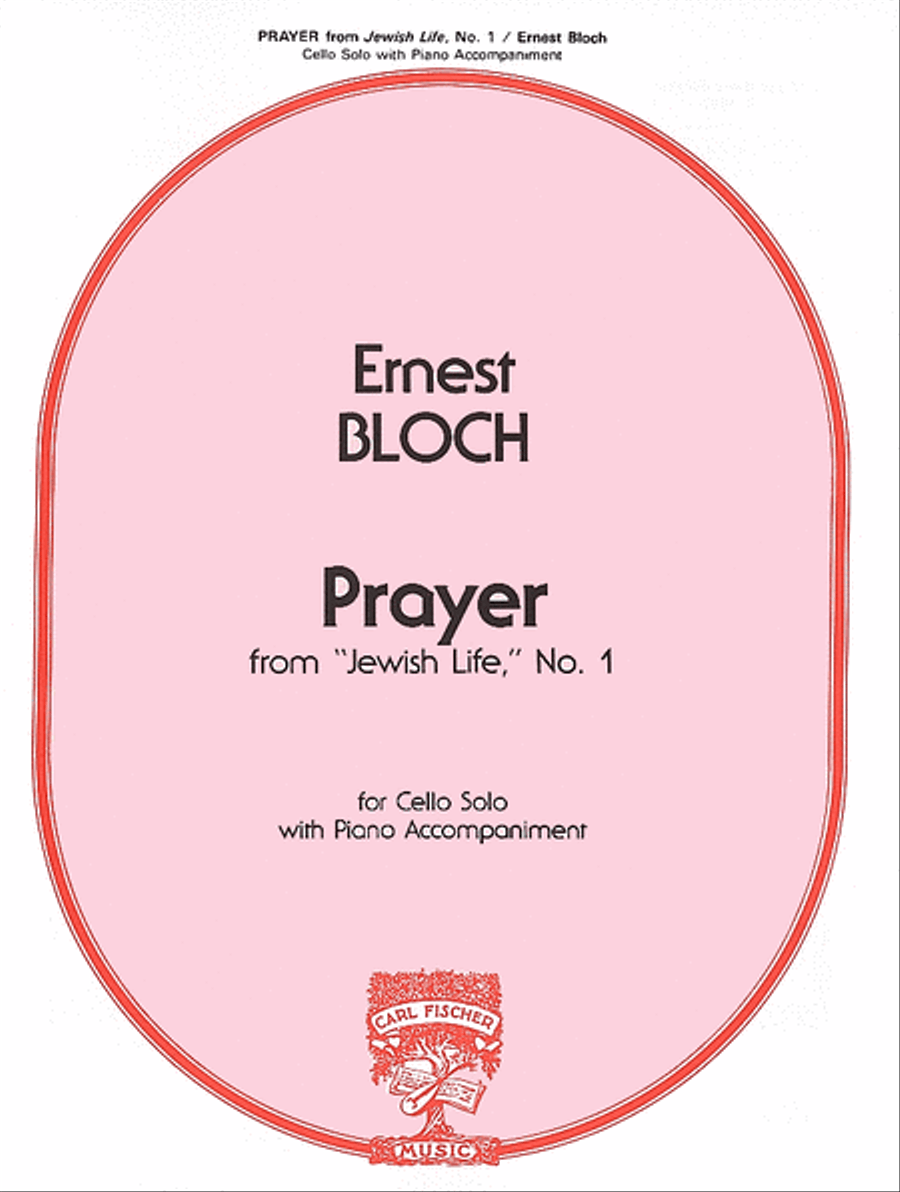 Prayer from 'Jewish Life', No. 1 Piano Accompaniment scores gallery preview page 1
