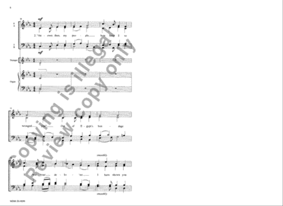 Humbly Walk with God 4-Part scores gallery preview page 5