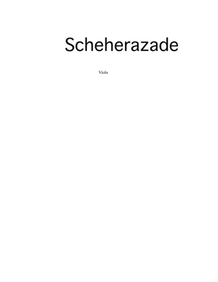 Scheherazade arranged for flute, harp and string quintet - Viola Part