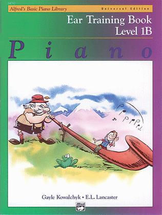 Book cover for Alfred's Basic Piano Library: Universal Edition Ear Training Book 1B