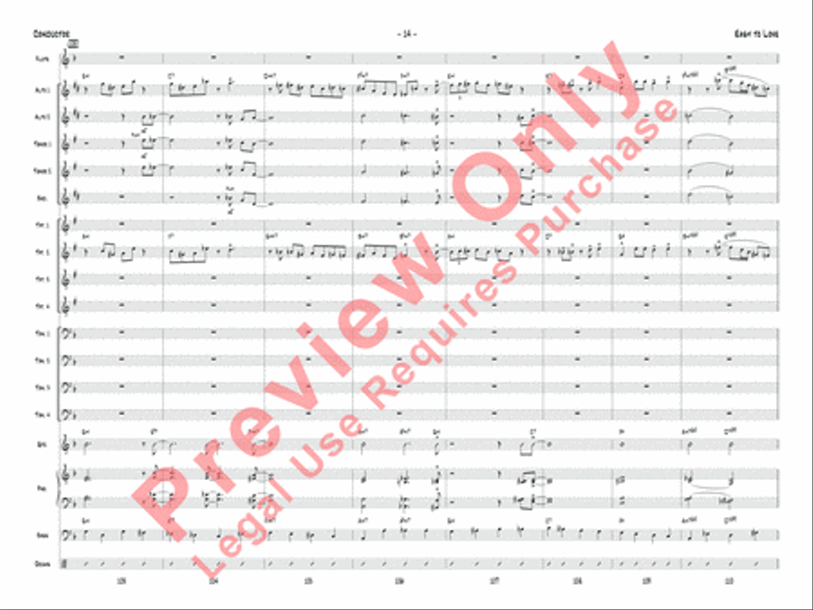 Easy to Love Jazz Ensemble scores gallery preview page 17