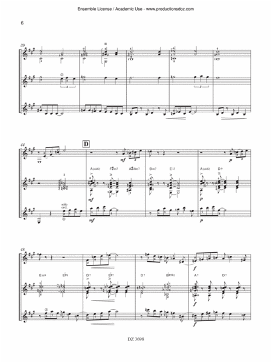 Melocoton Club Guitar Ensemble scores gallery preview page 6