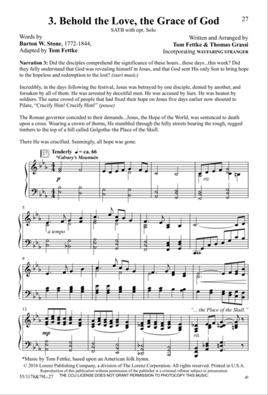 A Living Hope - SATB with Performance CD 4-Part scores gallery preview page 8