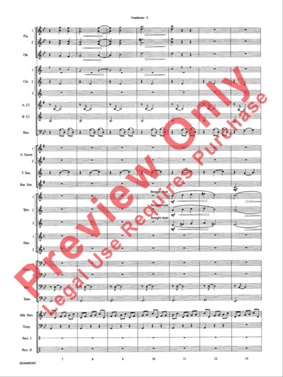 Coventry Carol Concert Band scores gallery preview page 4