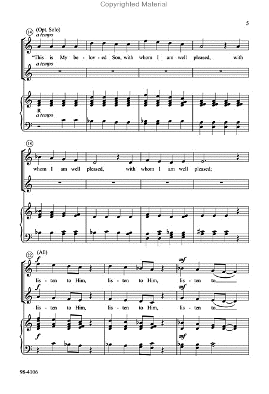 This Is My Beloved Son (Behnke) 2-Part scores gallery preview page 4