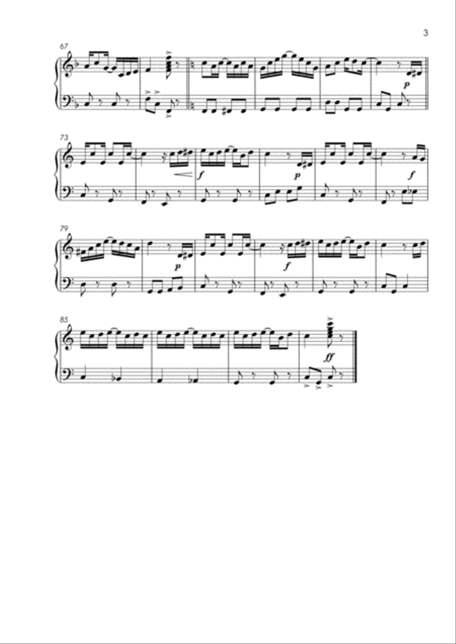 Solo Piano Pieces for Fun (popular classics) - various levels Easy Piano scores gallery preview page 5