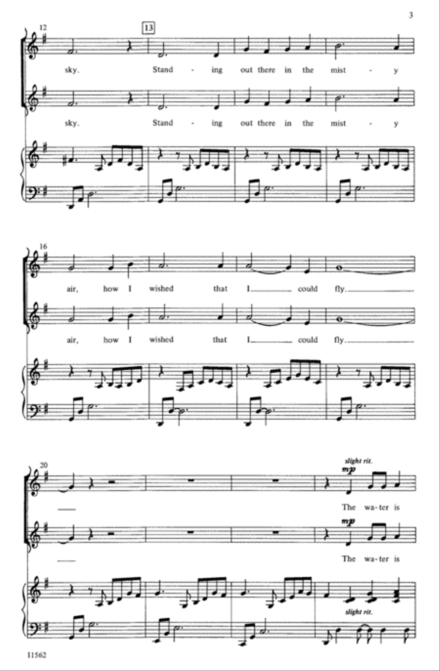 A Distant Shore (The Water Is Wide) Choir scores gallery preview page 2