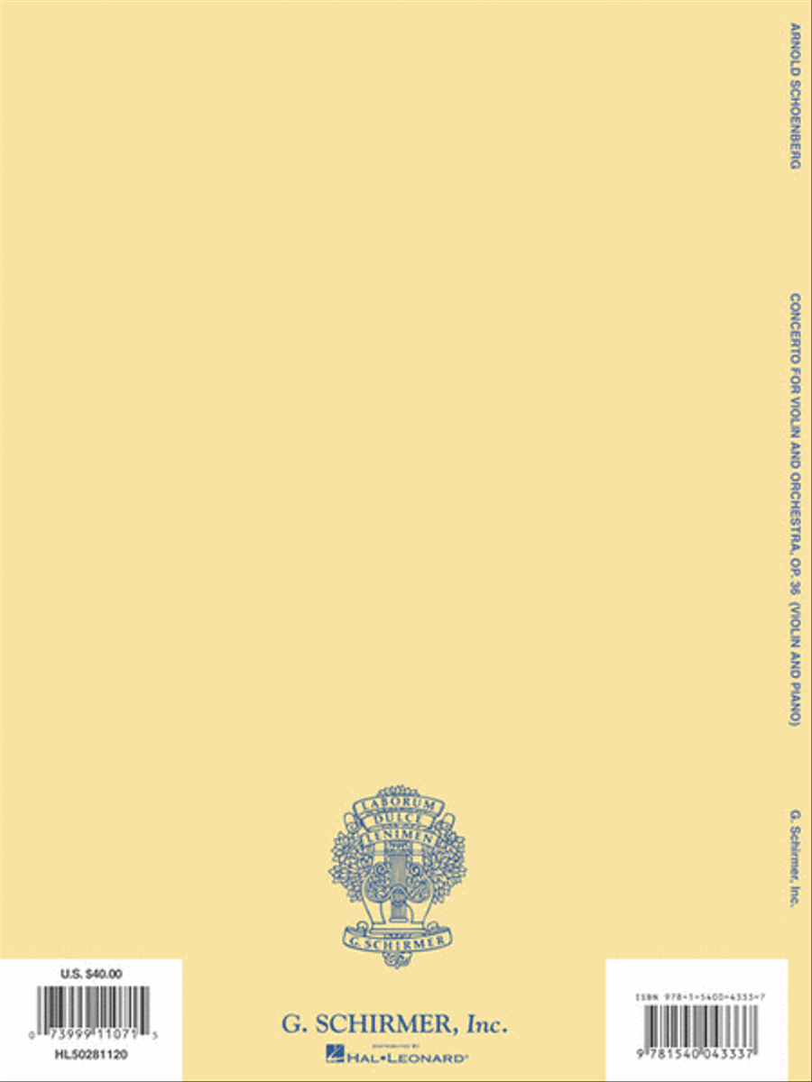 Concerto for Violin and Orchestra, Op. 36 Violin Solo scores gallery preview page 6