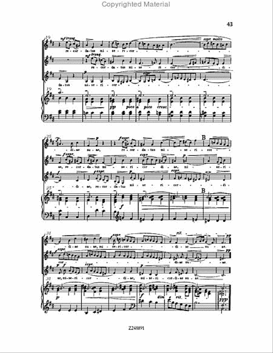 Magnificat in D major, BWV 243 Choir scores gallery preview page 43